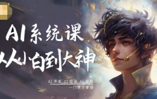 AI系统课程，从小白到大神系统学AI，AI声音-AI绘画-AI视频一门课全掌握