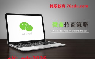 微商招商策略 mp4高清无水印视频教程网盘免费下载