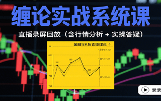 缠论实战系统课：直播录屏回放(含行情分析 + 实操答疑(更新10月)