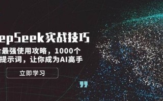 DeepSeek实战技巧：集合最强使用攻略，1000个神级提示词，让你成为AI高手