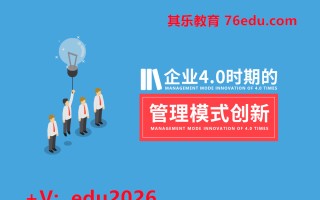企业4.0时期的管理模式创新（3集） mp4高清无水印视频教程网盘免费下载