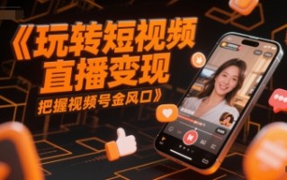 玩转短视频直播变现，把握视频号金风口