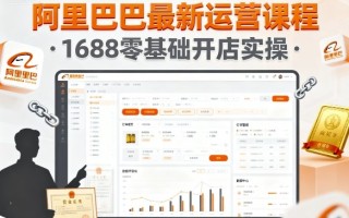 阿里巴巴最新运营课程，1688零基础开店实操