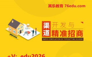 渠道开发与精准招商（6集） mp4高清无水印视频教程网盘免费下载