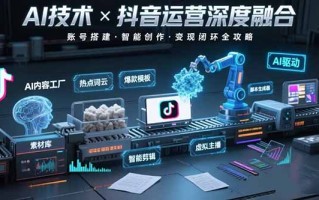 AI技术与抖音运营的深度融合应用：涵盖账号搭建、内容创作、收益变现等