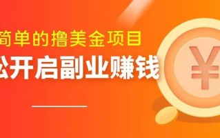 最简单无脑的撸美金项目，操作简单会打字就行，迅速上车【揭秘】