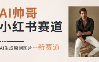 AI一键生成帅哥，新思路新赛道，涨粉迅速，轻松月入过万