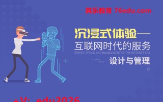 沉浸式体验—互联网时代的服务设计与管理（4集） mp4高清无水印视频教程网盘免费下载