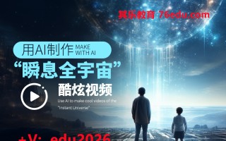 用AI制作“瞬息全宇宙”酷炫视频（2集） mp4高清无水印视频教程网盘免费下载