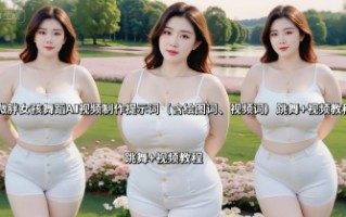 微胖女孩舞蹈AI视频制作提示词(含绘图词、视频词) 跳舞+视频教程