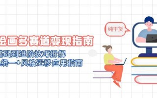 AI绘画多赛道变现指南：MJ基础到进阶技巧拆解，角色统一+风格迁移应用指南