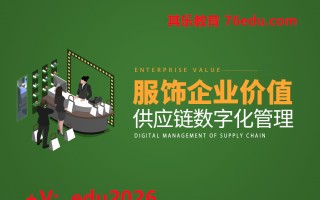服饰企业价值供应链数字化管理（4集） mp4高清无水印视频教程网盘免费下载