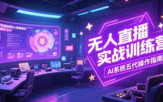 无人直播实操训练营，从设备搭建到话术，AI系统五代操作指南(7月更新