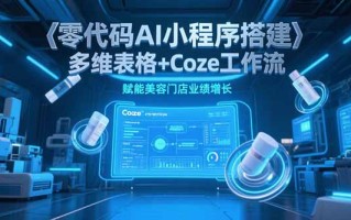 零代码AI小程序搭建，多维表格+Coze工作流，赋能美容门店业绩增长