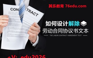如何设计解除劳动合同协议书文本 mp4高清无水印视频教程网盘免费下载