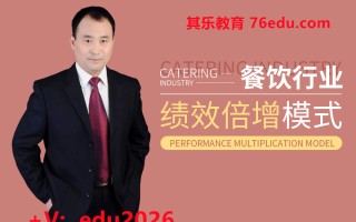 餐饮行业绩效倍增模式（6集） mp4高清无水印视频教程网盘免费下载