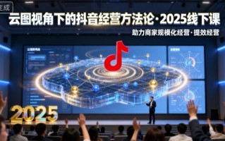 云图视角下的抖音经营方法论，2025线下课，助力商家规模化经营，提效经营(录音+字幕)