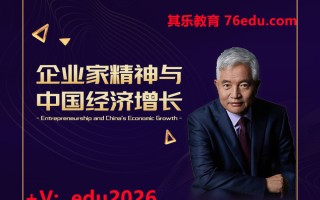 企业家精神与中国经济增长（2集） mp4高清无水印视频教程网盘免费下载