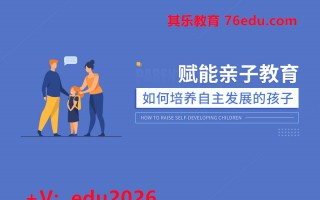 赋能亲子教育-如何培养自主发展的孩子（25集） mp4高清无水印视频教程网盘免费下载
