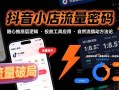 抖音小店流量密码，随心推底层逻辑，投放工具应用，自然流撬动核心方法论