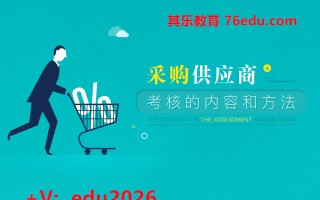 采购供应商考核的内容和方法（3集） mp4高清无水印视频教程网盘免费下载