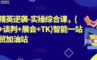 外贸精英逆袭-实操综合课，(拓客+谈判+展会+TK)智能一站式外贸加油站