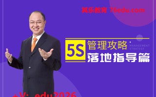 5S管理攻略-落地指导篇（4集） mp4高清无水印视频教程网盘免费下载