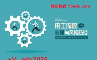 用工流程管理风险防范（4集） mp4高清无水印视频教程网盘免费下载