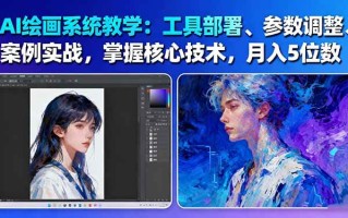 AI绘画系统教学：工具部署+参数调整+案例实战+核心技术，月入5位数-61节课