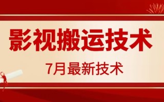 7月29日最新影视搬运技术，各种破百万播放