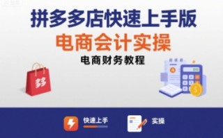 拼多多店快速上手版电商会计实操-电商财务教程