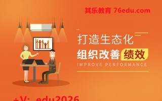 打造生态化组织改善绩效（2集） mp4高清无水印视频教程网盘免费下载