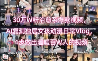 30万W粉治愈系爆款视频，AI复刻独居女孩动漫日常Vlog，4步做出温暖百W人的视频