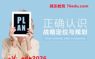 正确认识战略定位与规划 mp4高清无水印视频教程网盘免费下载