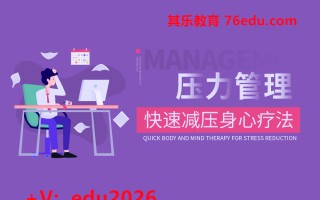 压力管理-快速减压身心疗法（4集） mp4高清无水印视频教程网盘免费下载