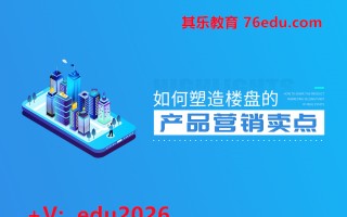 如何塑造楼盘的产品营销卖点（6集） mp4高清无水印视频教程网盘免费下载