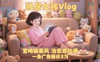 单个账号涨粉71W！用AI制作独居女孩Vlog，宫崎骏画风，治愈感拉满，一条广告报价3W