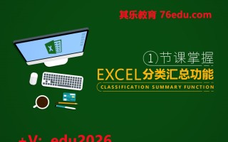 一节课掌握Excel分类汇总功能 mp4高清无水印视频教程网盘免费下载