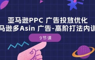 亚马逊PPC 广告投放优化：亚马逊多Asin 广告-高阶打法内训班-9节课